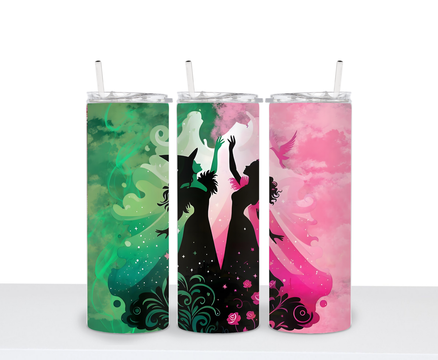 Wicked inspired Movie tumbler hot & cold water bottle