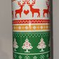 Retro Christmas Sweater Holiday Deer Party Tumbler 20 oz Hot and Cold Drinks Double Insulated