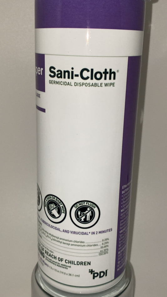 Sani-Cloth Inspired 20 oz Tumbler Disposable Wipes Drinking Cup for HOT or COLD Drinks Nurse Gifts Water Bottle