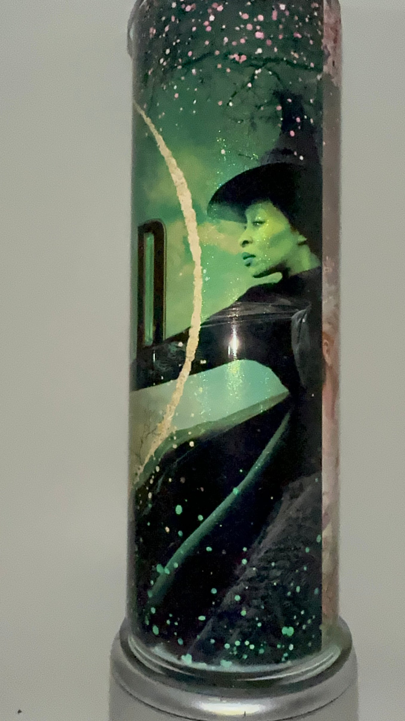 Wicked Movie HOLOGRAPHIC inspired tumbler hot & cold water bottle