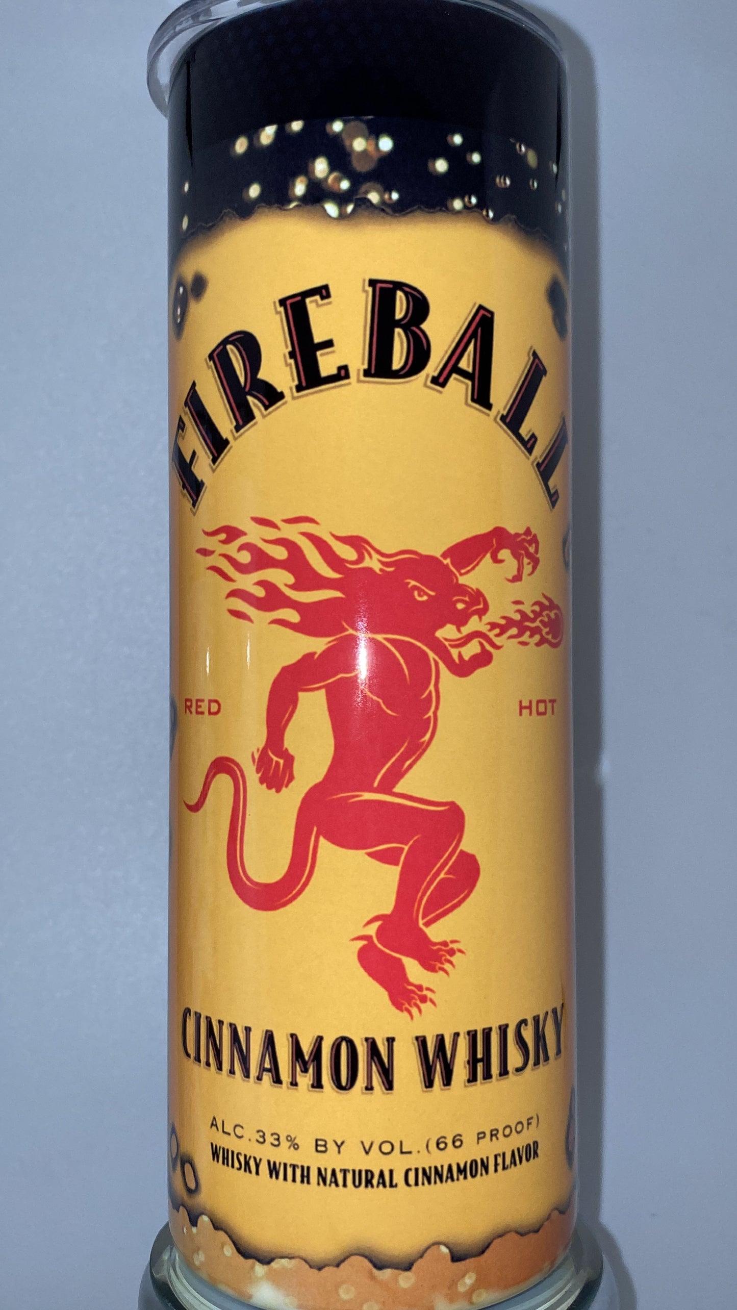 Fireball liquor, drink, inspired 20 oz drinking Tumbler for HOT and COLD drinks