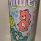 Care Bears GLITTER retro 20 oz tumbler inspired Nostalgic 80s HOT or COLD Water Bottle