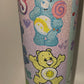 Care Bears GLITTER retro 20 oz tumbler inspired Nostalgic 80s HOT or COLD Water Bottle