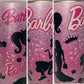 Barbie Girl SHIMMER Retro Inspired Tumbler Glitter Hot and Cold Drink Cup