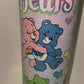 Care Bears GLITTER retro 20 oz tumbler inspired Nostalgic 80s HOT or COLD Water Bottle