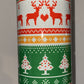 Retro Christmas Sweater Holiday Deer Party Tumbler 20 oz Hot and Cold Drinks Double Insulated