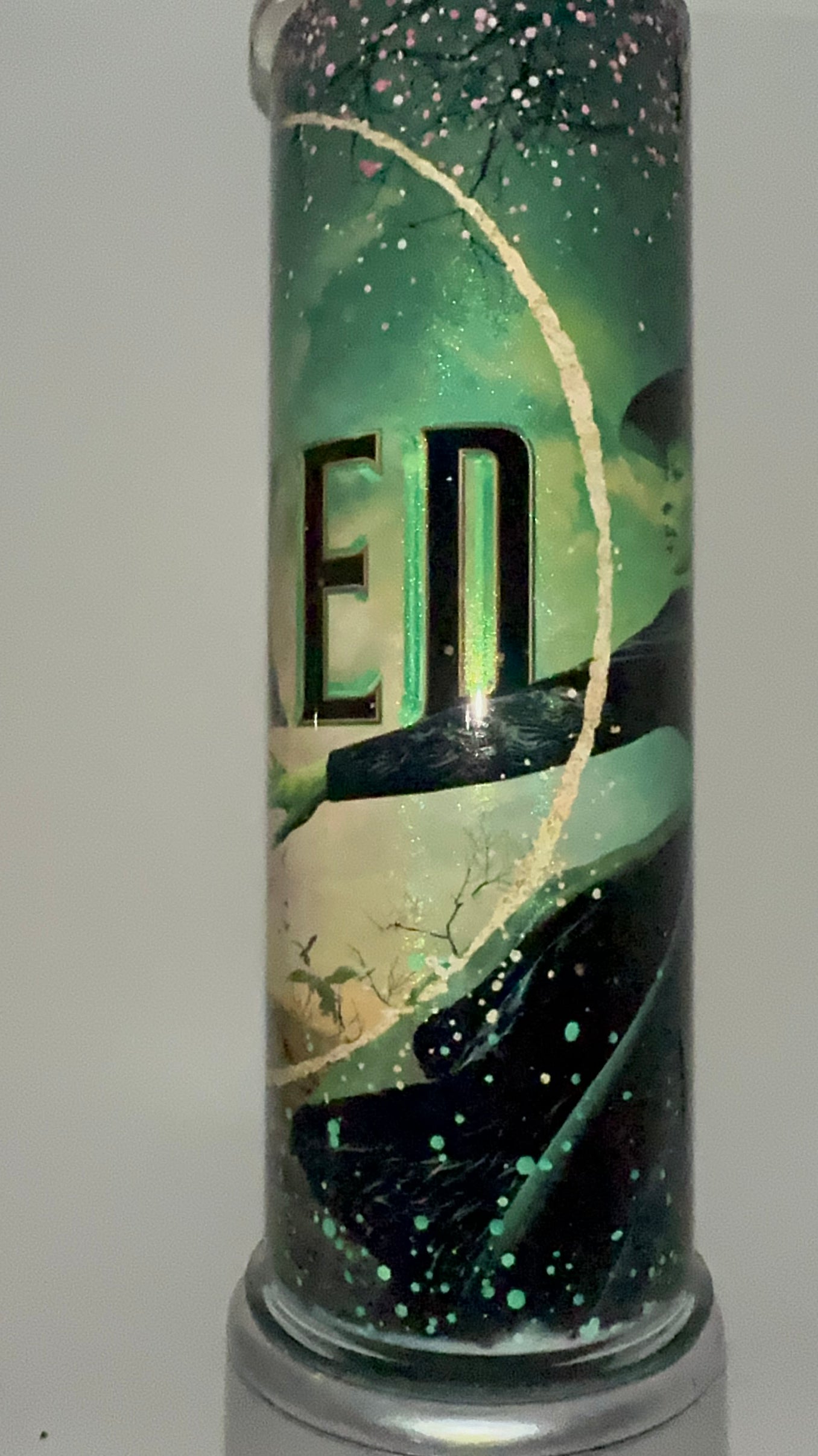 Wicked Movie HOLOGRAPHIC inspired tumbler hot & cold water bottle