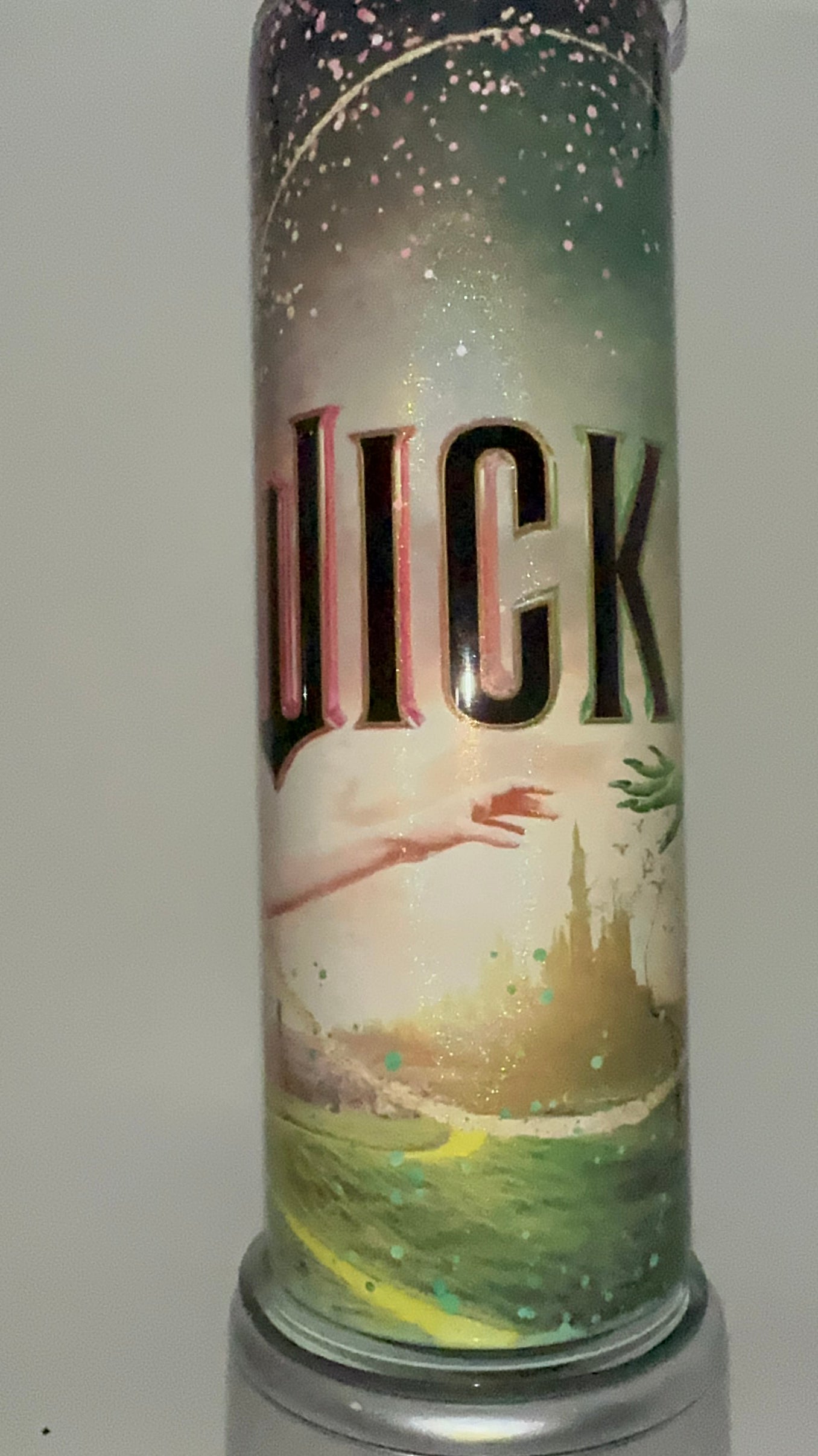 Wicked Movie HOLOGRAPHIC inspired tumbler hot & cold water bottle