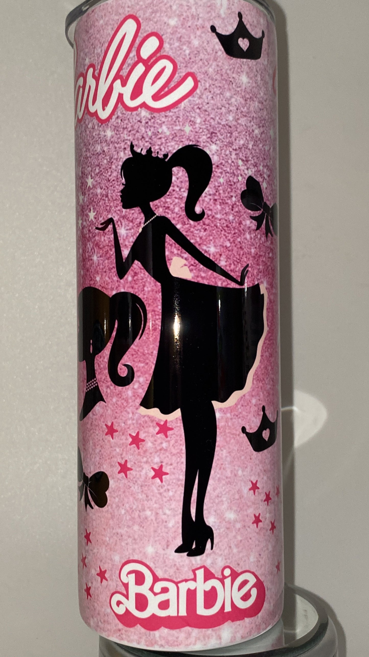 Pink Girl Retro Inspired GLOSSY Tumbler Hot and Cold Drink Cup