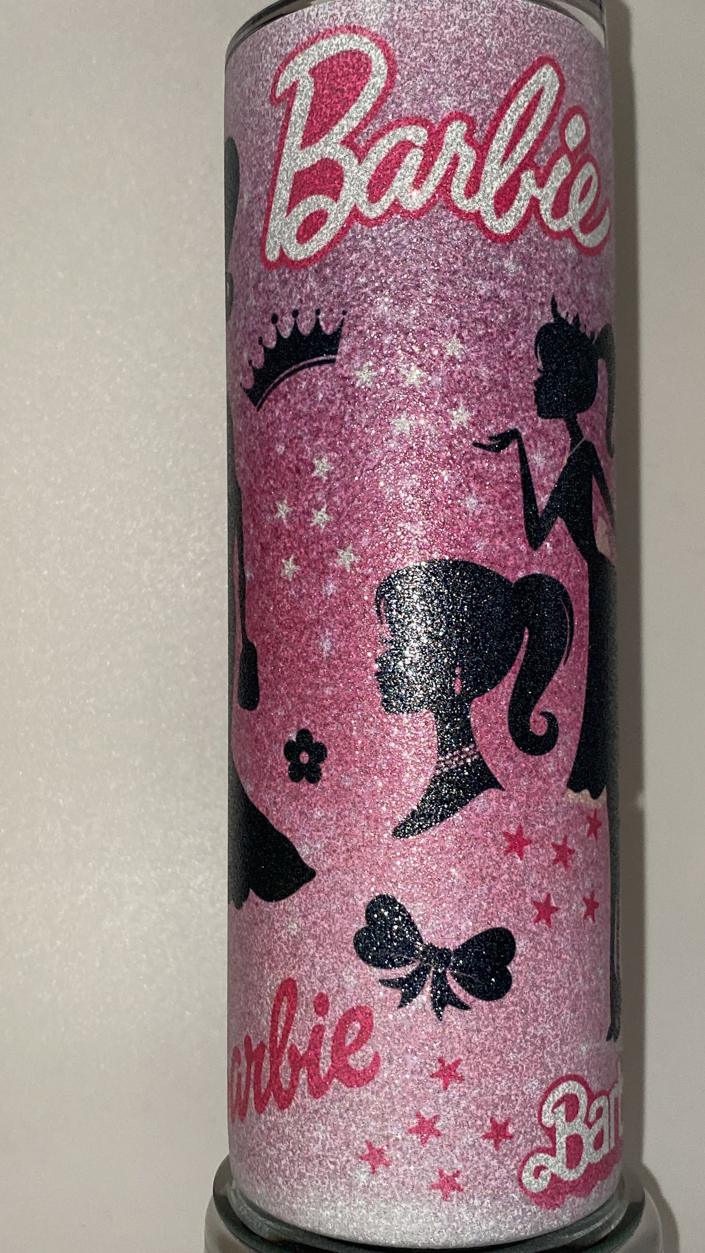 Barbie Girl SHIMMER Retro Inspired Tumbler Glitter Hot and Cold Drink Cup