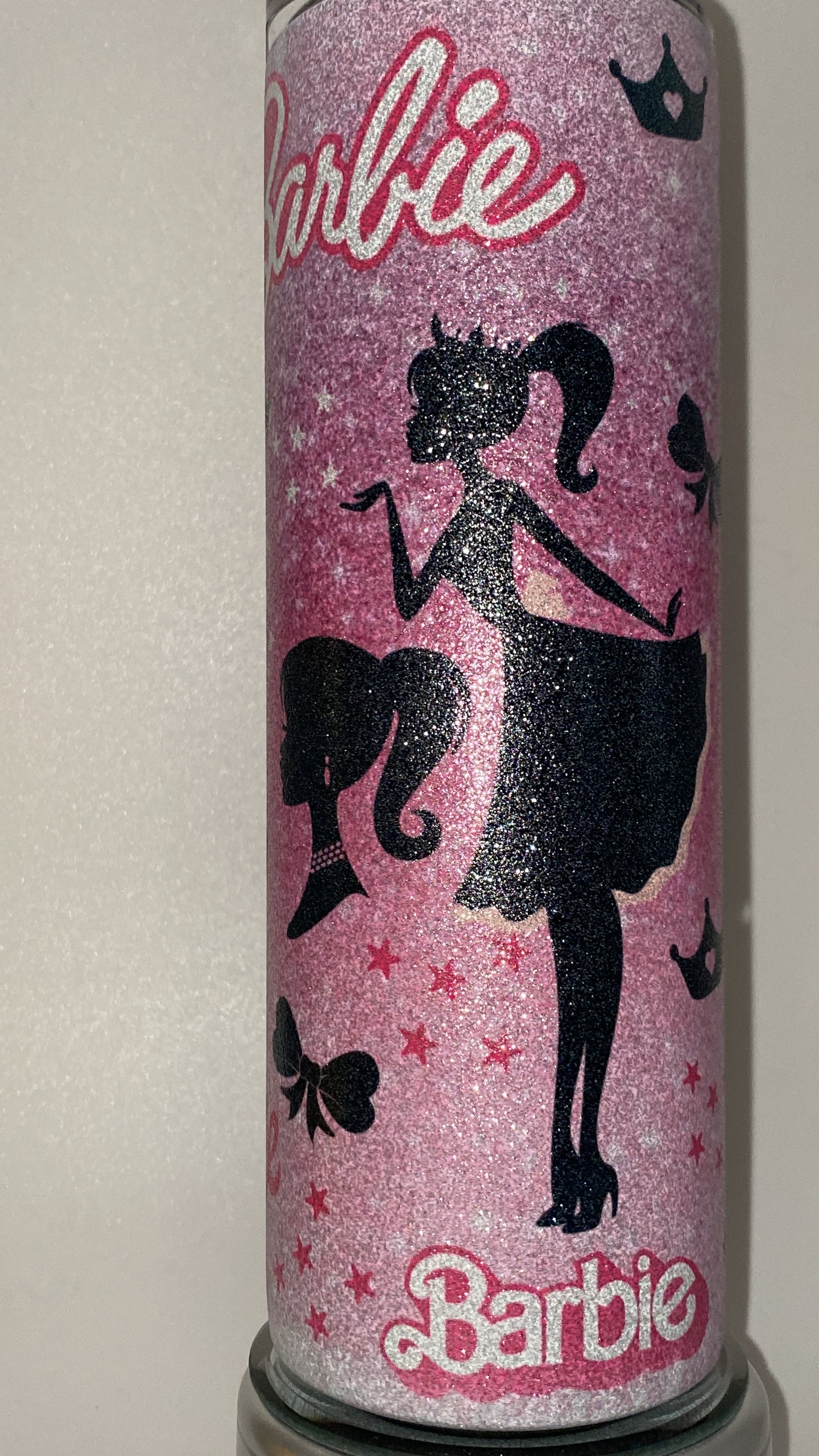 Barbie Girl SHIMMER Retro Inspired Tumbler Glitter Hot and Cold Drink Cup