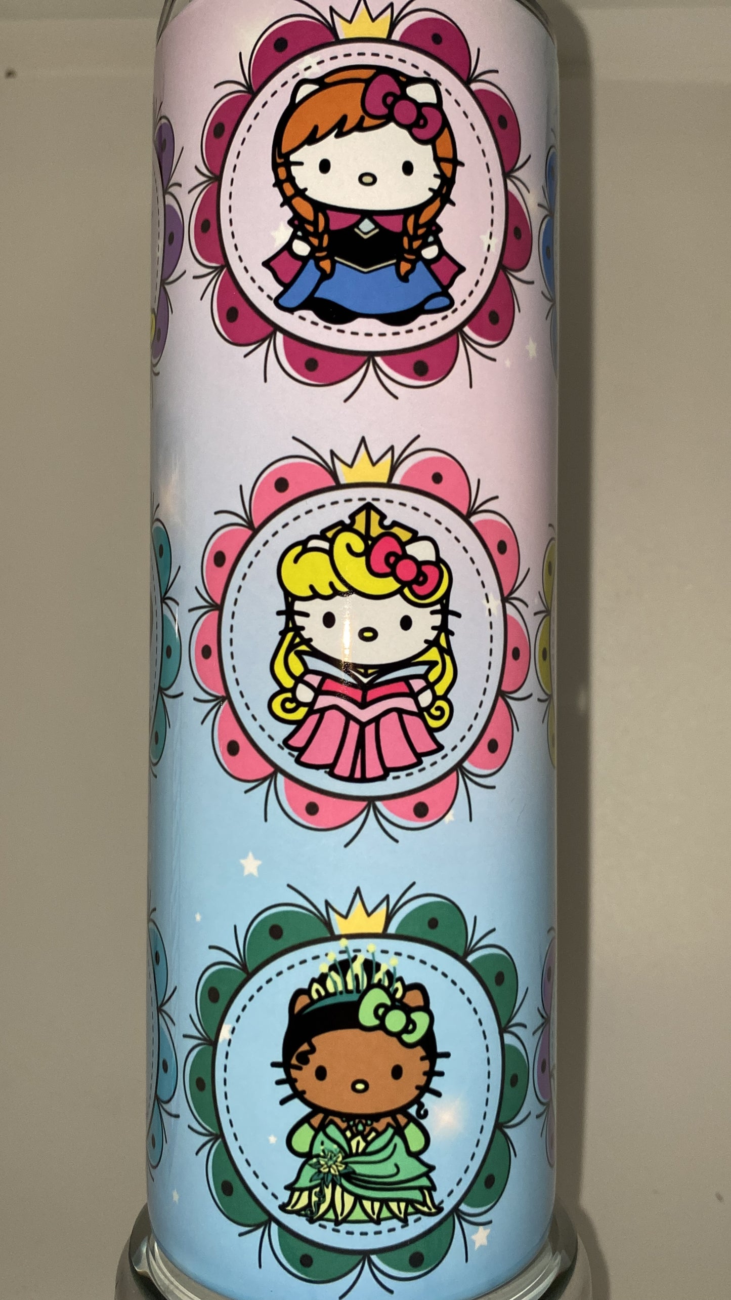 Hello princess kitty inspired drinking tumbler 20 oz water bottle