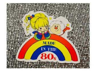 Rainbow Brite Vintage Made in the 80s Sticker Retro 1980s Rainbow Bright Stickers Decal