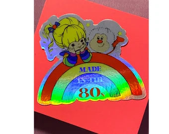 Rainbow Brite Holographic Vintage Made in the 80s Sticker Retro 1980s Rainbow Bright Decals