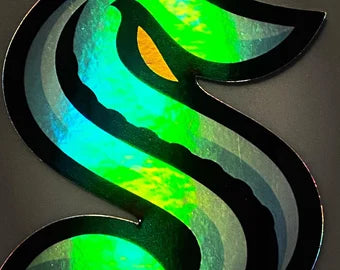 Seattle Kraken Hockey Decal Holographic NHL Sticker