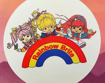 Rainbow Brite Vintage 80s Sticker Retro 1980s Moonglow Tickled Pink