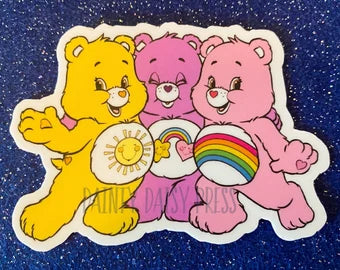 Care Bears FRIENDS Retro Stickers 80s Classic