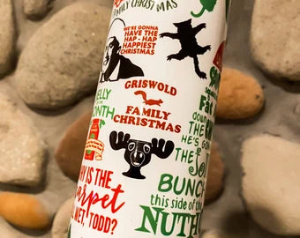 Clark Griswold Christmas Vacation Tumbler Skinny Retro Cup