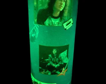 Eddie Munson Stranger Things GLOW in the DARK Tumbler Hot and Cold Drink Cup