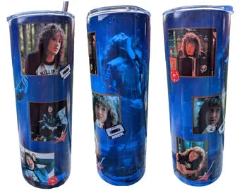 Eddie Munson Stranger Things GLOW in the DARK Tumbler Hot and Cold Drink Cup