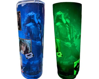 Eddie Munson Stranger Things GLOW in the DARK Tumbler Hot and Cold Drink Cup