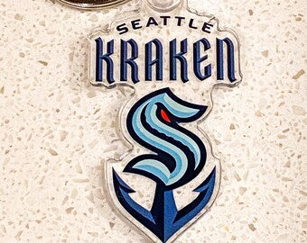 Seattle Kraken Hockey Keychain NHL Gift Key Chain