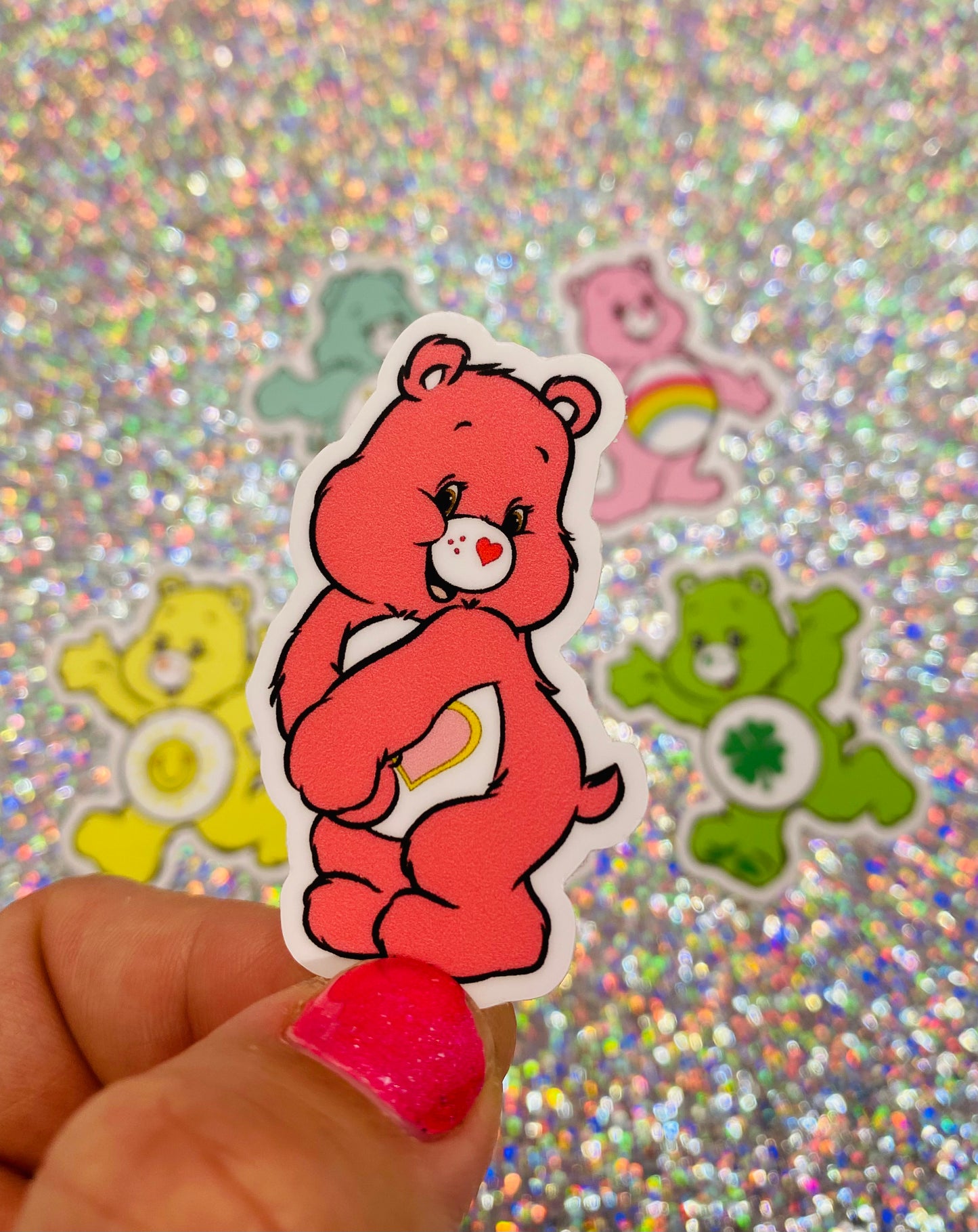 Cheer Bear 80s Care Bear Sticker