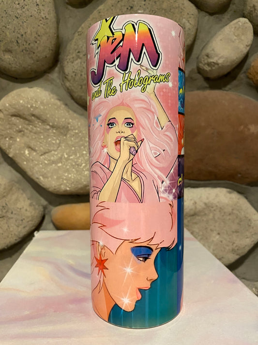 Jem and the Holograms 80s Music Tumbler