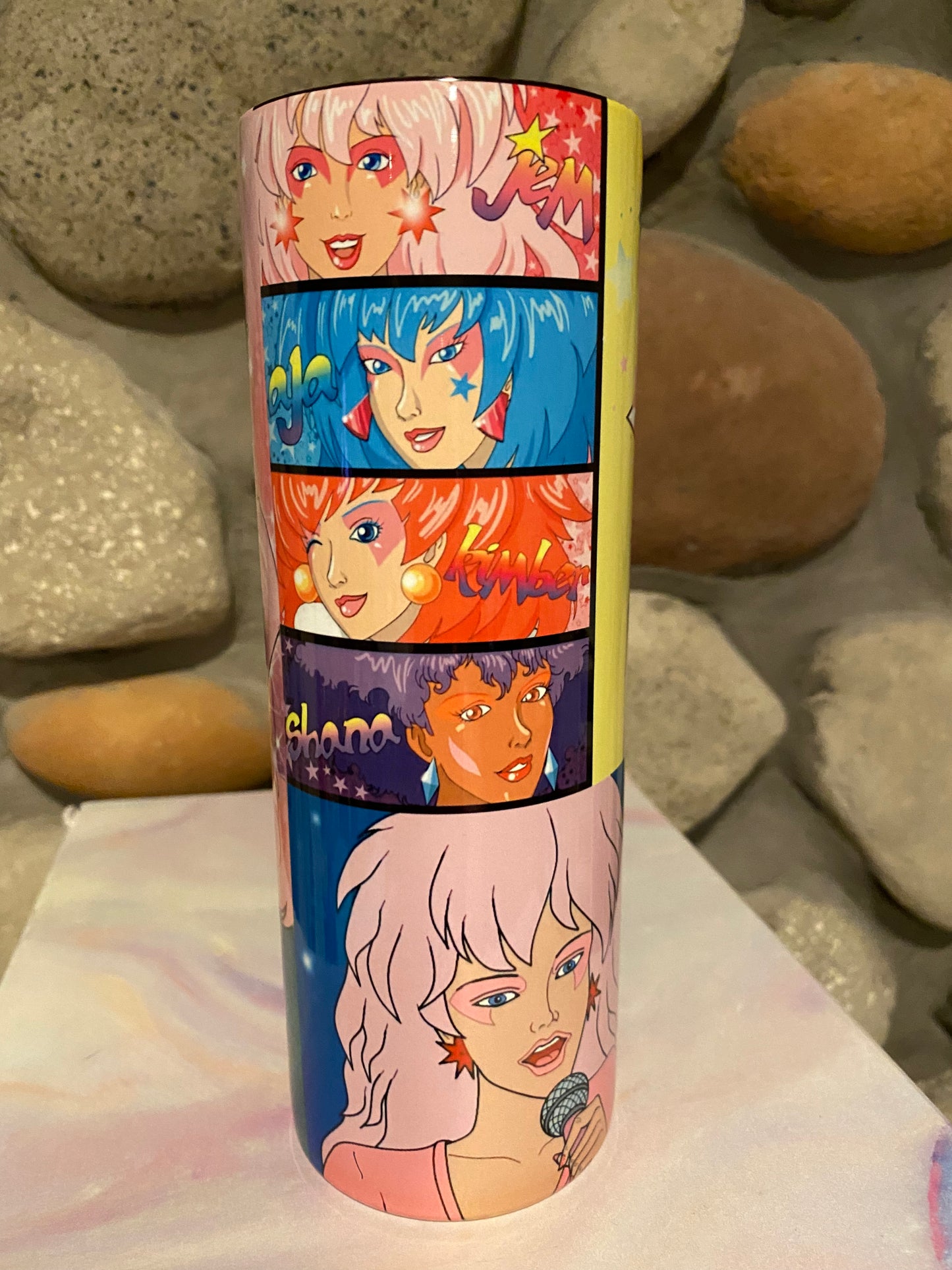 Jem and the Holograms 80s Music Tumbler