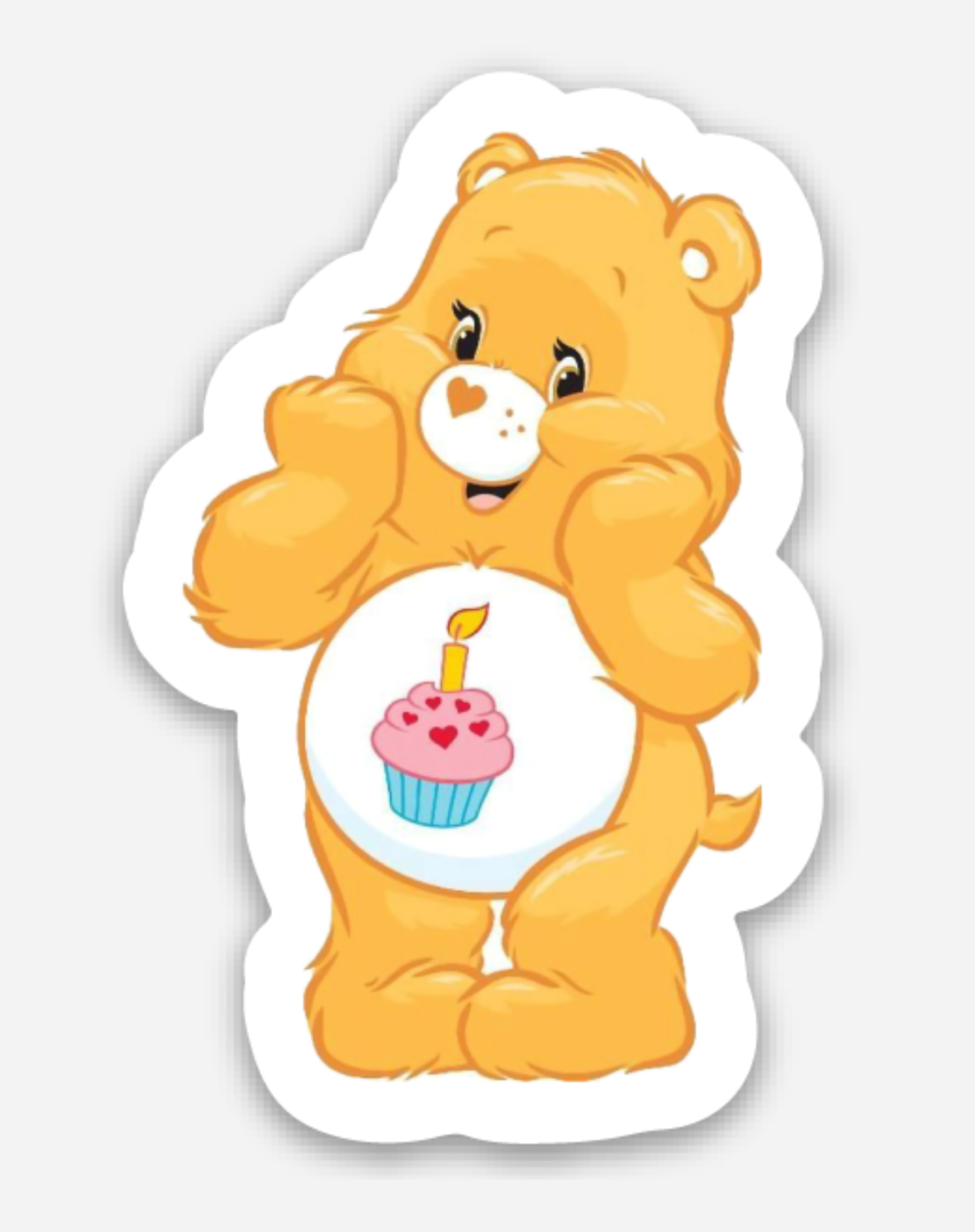 Birthday Bear Care Bear Sticker MINI 80s decal retro decal – Dainty ...