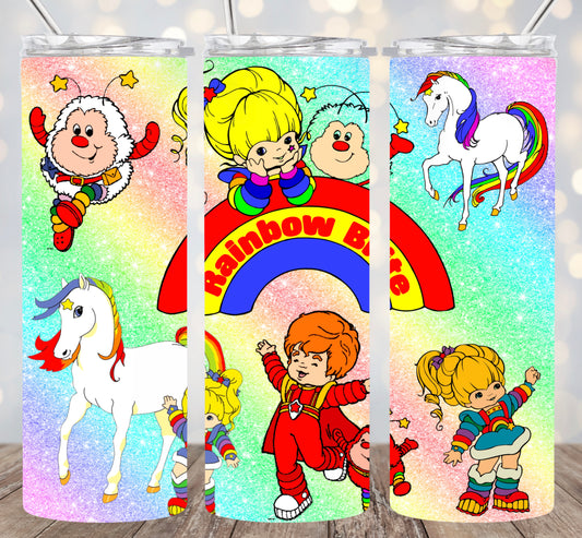 Rainbow Brite 80s Retro 20 oz Hot and Cold Double Insulated Drinking Cup