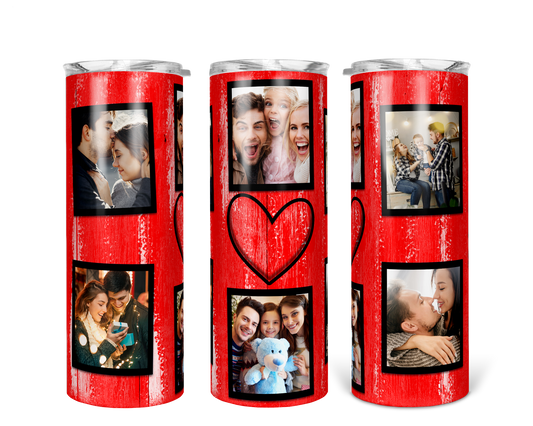 Personalized Picture Frame 20 oz Hot and Cold Double Insulated Drinking Cup