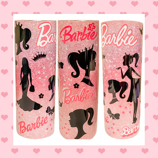 Pretty Pink Barbie Retro Tumbler Hot and Cold Drink Cup