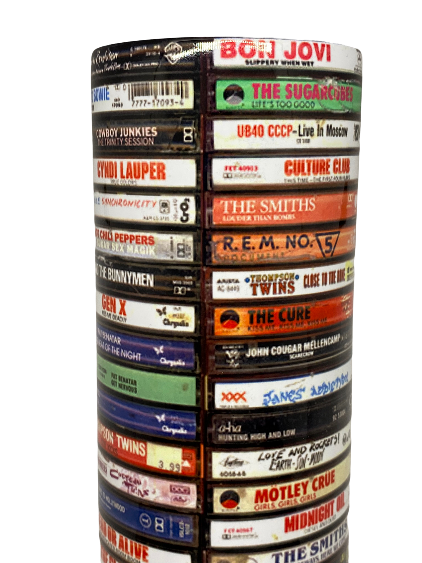 80s Rock Band Cassette Tape GLOW IN THE DARK Tumbler Nostalgic Birthday Gift