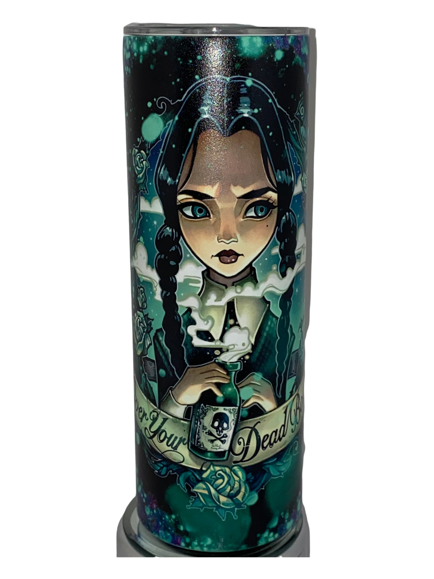 Wednesday Addams Halloween Family Tumbler Cartoon GLOW in the DARK