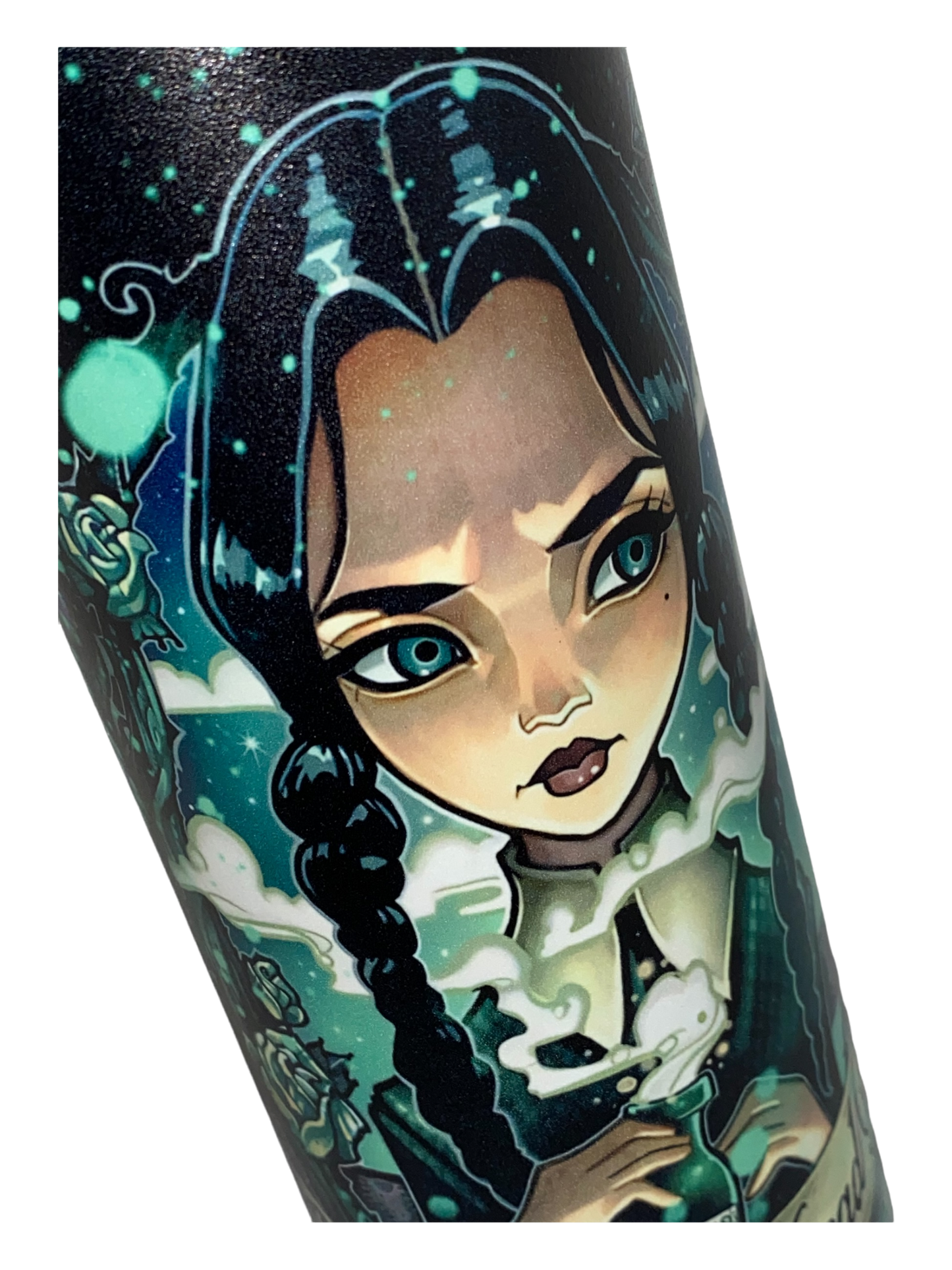 Wednesday Addams Halloween Family Tumbler Cartoon GLOW in the DARK