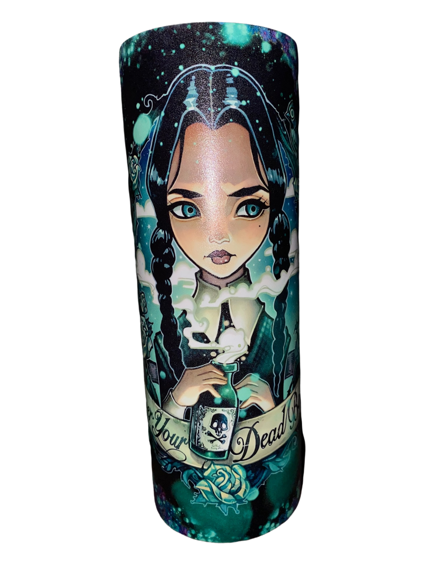 Wednesday Addams Halloween Family Tumbler Cartoon GLOW in the DARK