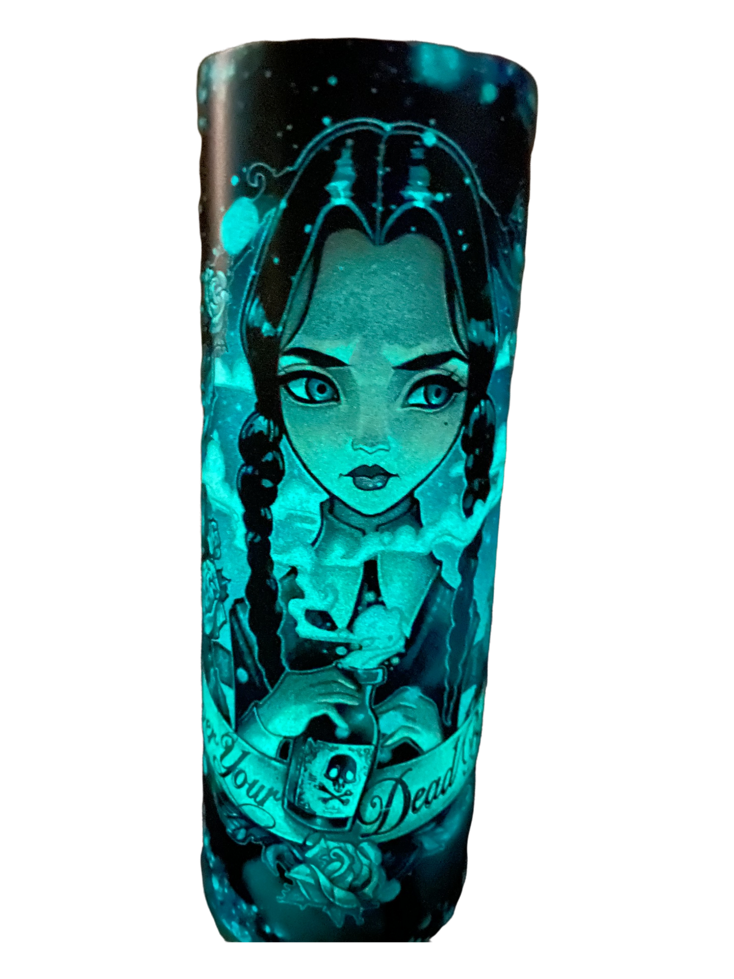 Wednesday Addams Halloween Family Tumbler Cartoon GLOW in the DARK